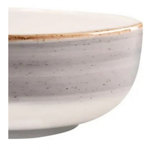Bowl 622ml 15,5cm Cerâmica Corona Caoba Cinza